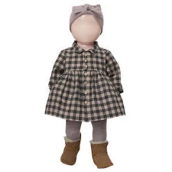 1+ In The FamilyKids 1+ In The Family Baby And Child Wendy Dress - Mauve Pink Checks