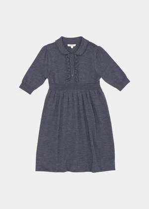 CaramelKids Caramel ANETO GIRL DRESS - DARK GREY MELANGE - Image 4