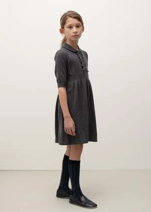CaramelKids Caramel ANETO GIRL DRESS - DARK GREY MELANGE - Image 3