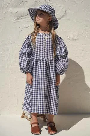 House Of PalomaKids House Of Paloma Agna Dress - Taverna Linen