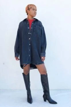 AGOLDEMazie Shirt Dress - Disappear