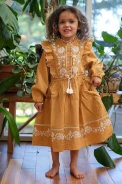 Louise MishaKids Louise Misha Andrana Dress - Cinnamon