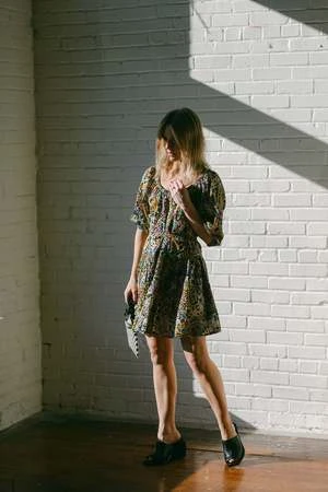 Apiece ApartDavina Mini Dress - Wildflowers Pink - Image 5