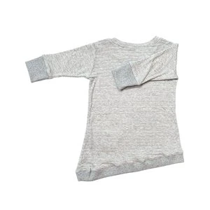 Bash + SassKids Bash+Sass Asymmetric Dress - Grey Skinny Stripes - Image 3