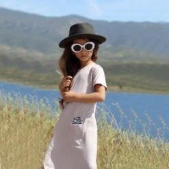 Bash + SassKids Bash+Sass Asymmetric T-shirt Dress - Mocha