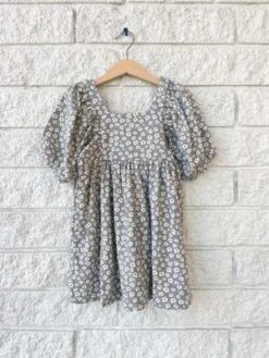 Rylee + CruKids Rylee + Cru BREA DRESS - BLUE DITSY