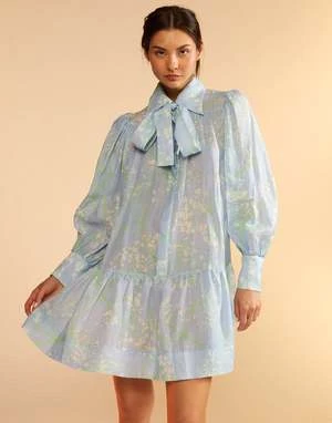 CYNTHIA ROWLEYBaby's Breath Shirt Dress - LTBLU - Image 2