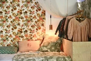 BonjourKIDS Bonjour Balloon Sleeve Dress - Orange Vichy - Image 6