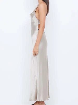 Bec + BridgeBec + Bridge Farah Cowl Dress - Oyster - Image 4