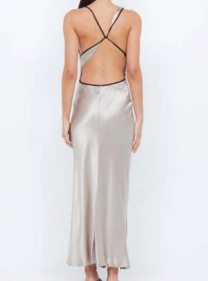 Bec + BridgeBec + Bridge Farah Cowl Dress - Oyster - Image 2