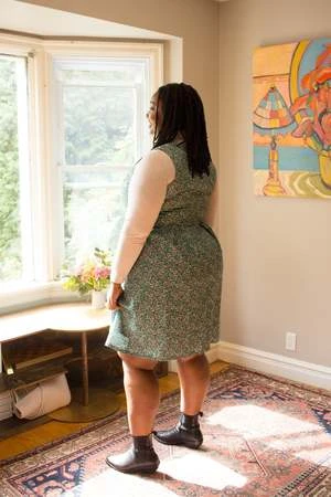 Birds Of North AmericaPeafowl Dress - Strawberry Blossom - Image 2