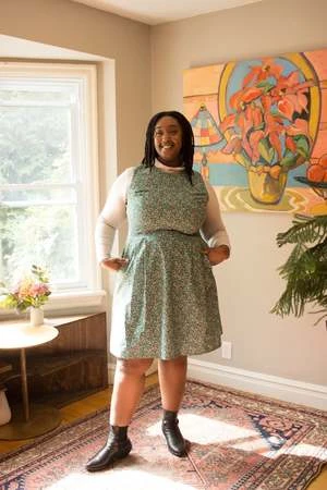 Birds Of North AmericaPeafowl Dress - Strawberry Blossom - Image 3