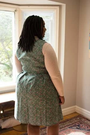 Birds Of North AmericaPeafowl Dress - Strawberry Blossom - Image 4