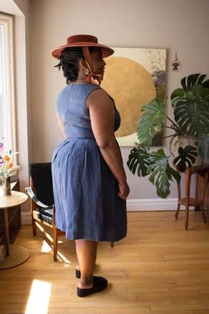 Birds Of North AmericaTammie Norrie Dress - Indigo - Image 4