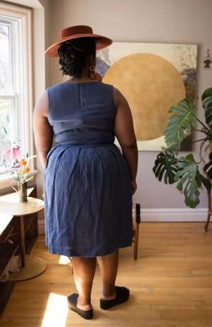 Birds Of North AmericaTammie Norrie Dress - Indigo - Image 5