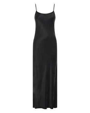 Third FormCupro Bias Maxi Slip Dress - Black - Image 6