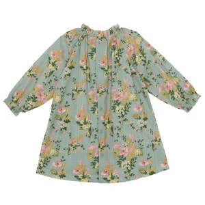 BontonKids Bonton Dahli Dress - Vintage Floral Green - Image 2