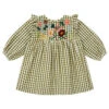 BontonKids Bonton Sun Dress - Green Gingham