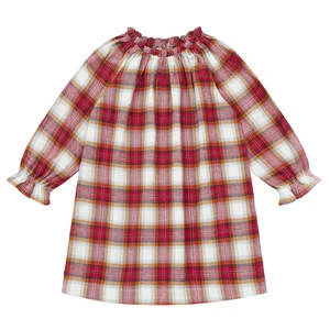 BontonKids Bonton Dahlia Dress - Red Plaid
