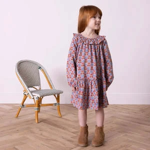 BontonKids Bonton Daria Dress - Blockprint - Image 4
