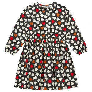 BontonKids Bonton Frida Dress - Marine Blue Hearts