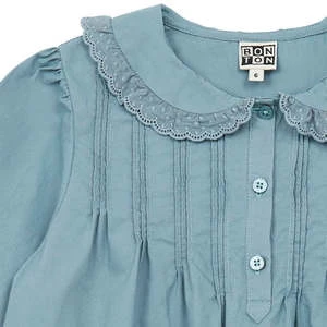 BontonKids Bonton Garance Dress - Grey Blue - Image 3