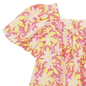 BontonKids Bonton Nopales Dress - Floral Print Tamaris Rose Pink - Image 3