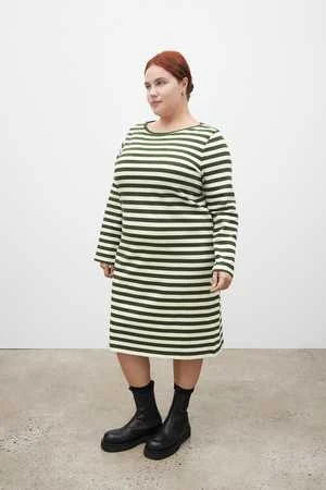KowtowBreton Dress - Deep Green Stripe - Image 7