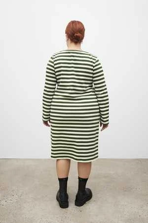 KowtowBreton Dress - Deep Green Stripe - Image 8