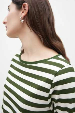 KowtowBreton Dress - Deep Green Stripe - Image 9