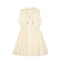 CaramelKids Caramel Brezel Kids Dress - Pale Yellow