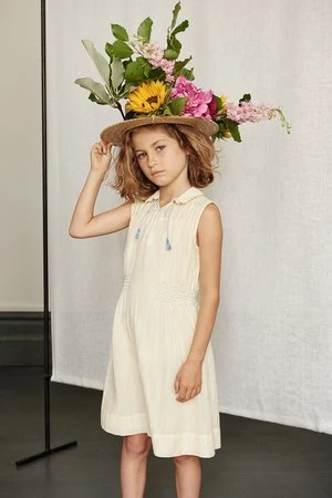 CaramelKids Caramel Brezel Kids Dress - Pale Yellow - Image 5