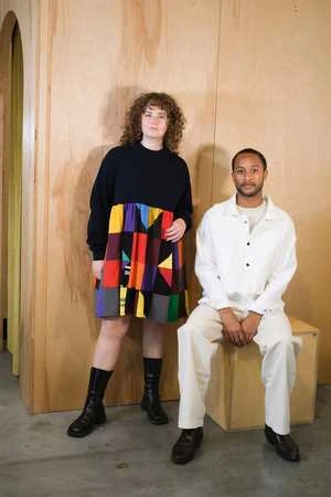 CarleenLorilyn Dress - Navy Multi - Image 9