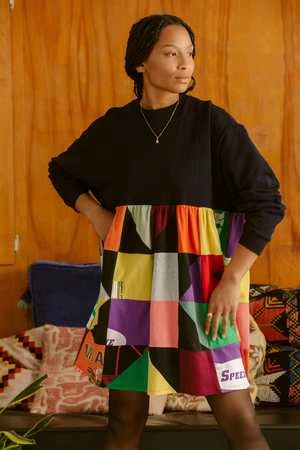 CarleenLorilyn Dress - Navy Multi - Image 10