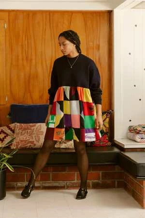 CarleenLorilyn Dress - Navy Multi - Image 11