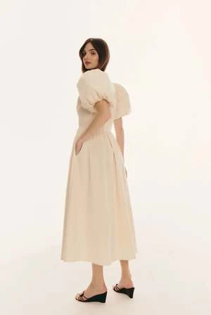 Le Petit TrouCharlie Dress - Cream - Image 3