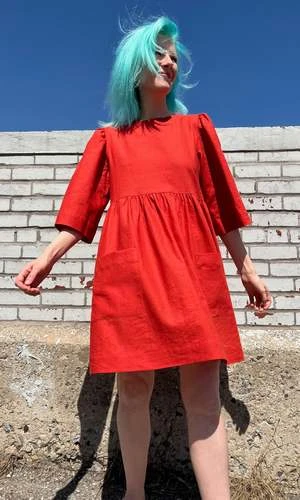 Birds Of North AmericaChimney Swift Dress - Poppy - Image 3