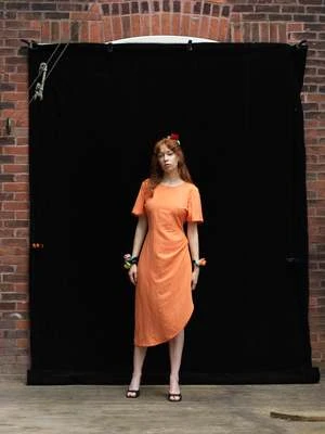 Rightful OwnerClara Dress - Orange Sherbert - Image 2