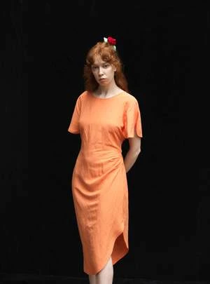 Rightful OwnerClara Dress - Orange Sherbert