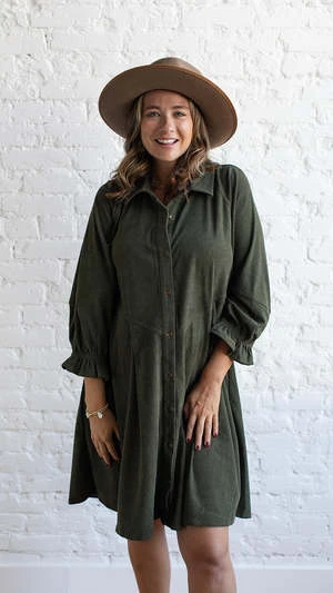 American FitCorley Dress - Forest Green - Image 2