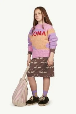 The Animals ObservatoryKids The Animals Observatory Crab Dress - Deep Brown Swans