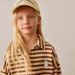 Weekend House KidsKids Weekend House Kids Dog Polo Dress - Dog Stripes