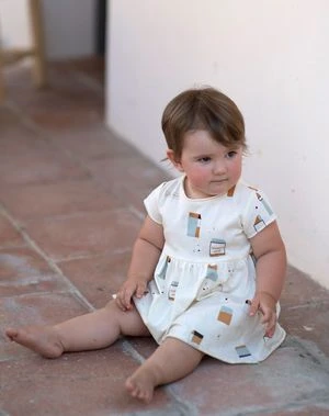 BabyclicKids Babyclic Dress + Bloomer Little Town - Image 2