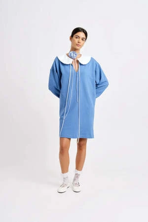 Eliza FaulknerDarcy Sweater Dress - Periwinkle Blue - Image 6