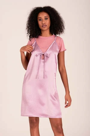 Eliza FaulknerDrew Slip Dress - Lilac - Image 7