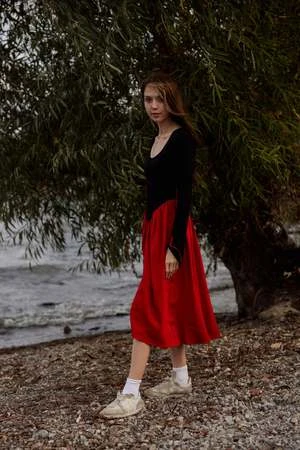 Eliza FaulknerJoan Dress - Black/Red - Image 2