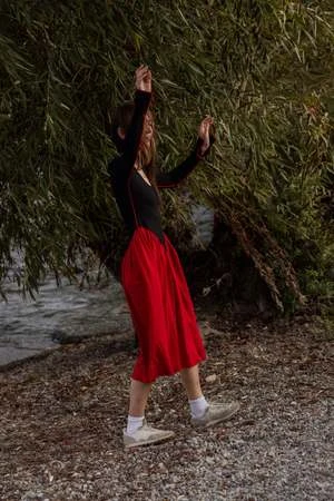 Eliza FaulknerJoan Dress - Black/Red - Image 4