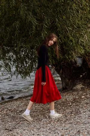 Eliza FaulknerJoan Dress - Black/Red - Image 3