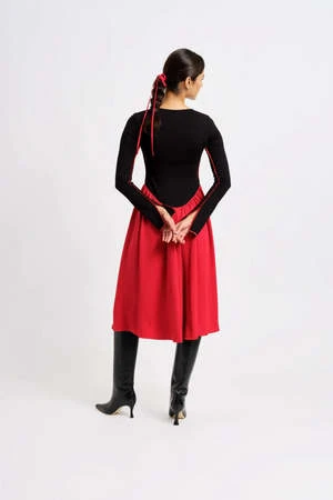 Eliza FaulknerJoan Dress - Black/Red - Image 11