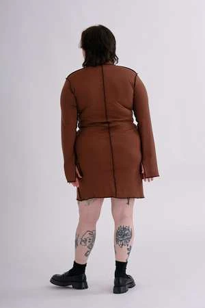 Eliza FaulknerVictoria Dress - Chocolate Brown - Image 3
